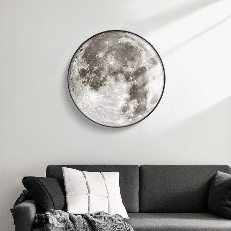 Настінні світильники Moon ceiling lamp D260 Led 24W / D400 Led 48W / D500 Led 72W 3000K 4000K 6000K Black 250376-200001590