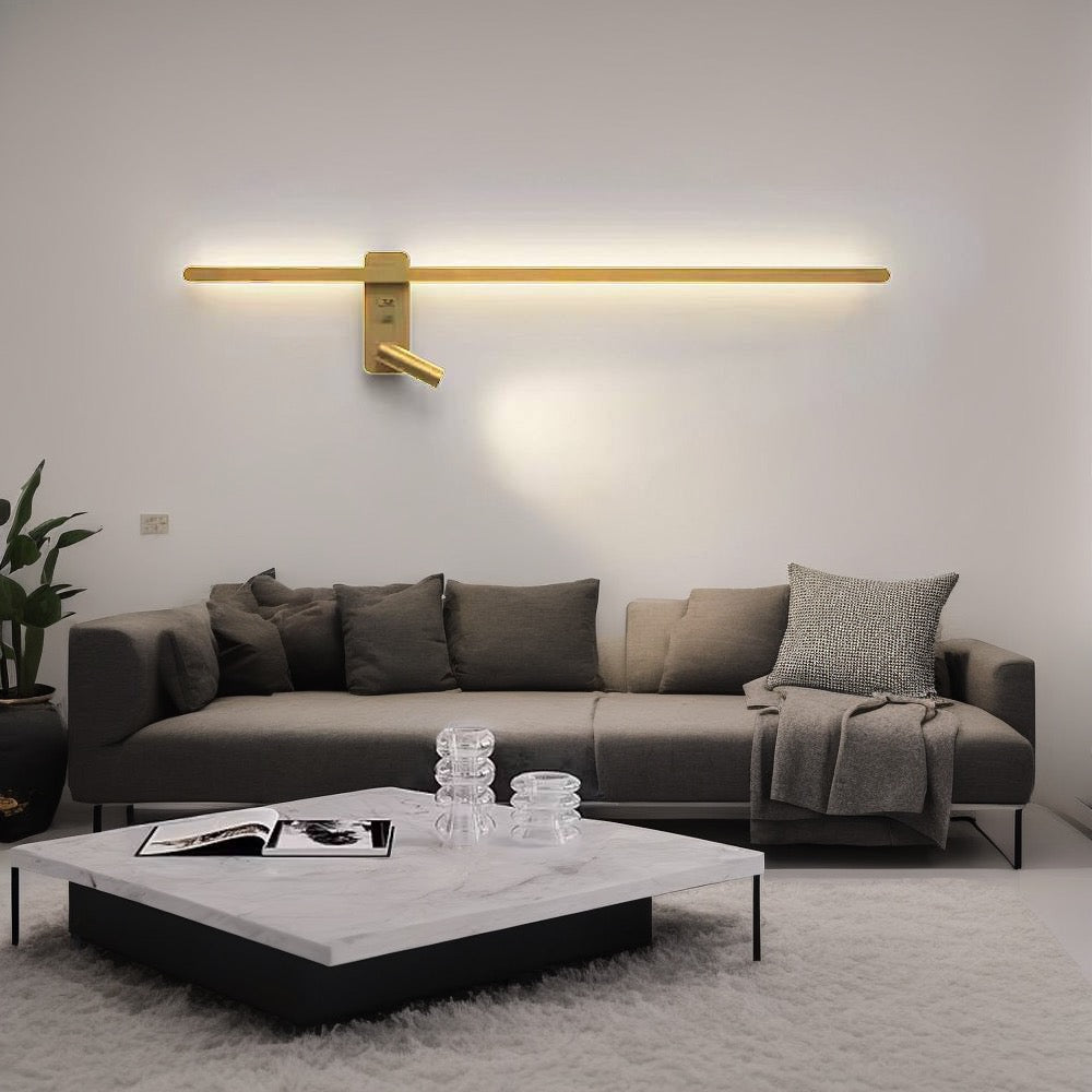 Настінні світильники Strong line spot H1200 Led 22W + 4W 4000K Left / Right Gold 250318-200001575