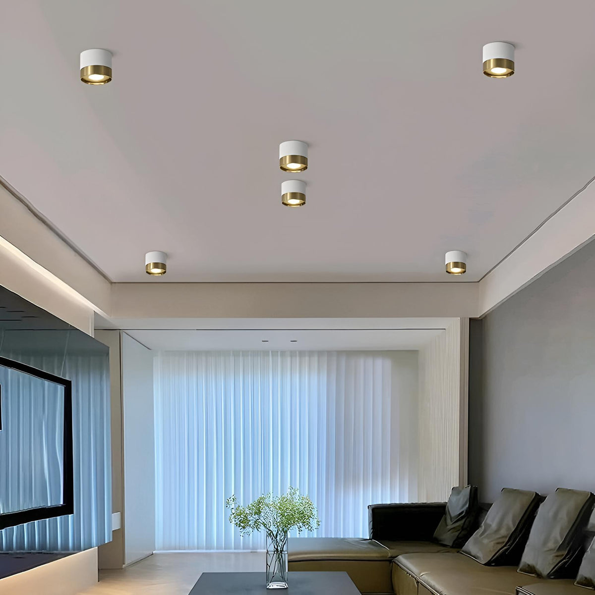Точкові світильники Superloop D100 1xGU10 Walnut + Gold / White + Gold 241010-200001221