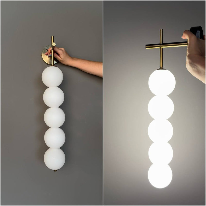 Настінні світильники Pearls D100 4000К L420 Led 15W / L620 Led 25W Gold + White 241010-200001103