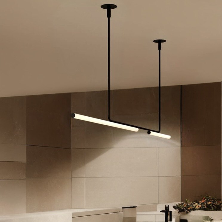 Підвісні світильники Simple long L1500 Led 28W / L1800 Led 34W 4000K Black + White 250210-200001537