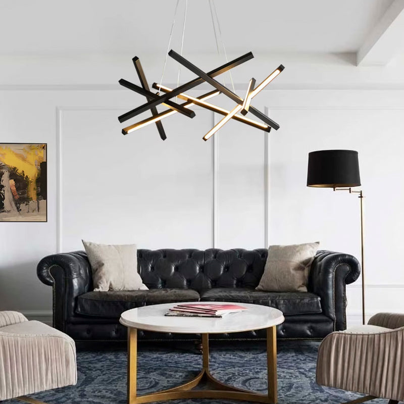Підвісний світильник Geometry L1050 Led 145W 3000K 4000K 6000K Black 250318-200001605