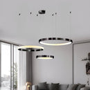 Підвісний світильник Rings D40 + D50 + D60 Led 156W 3000K 4000K 6000K Black 250688-200001656
