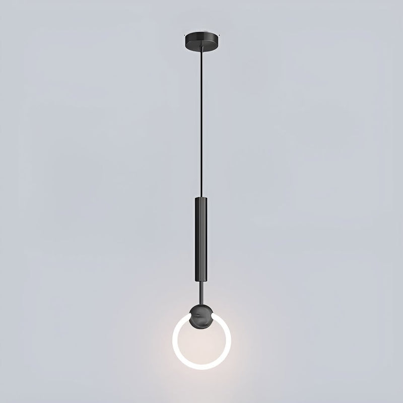 Підвісний світильник Glowing Ring broom D-20см Led 7W 4000K Black 250618-200001677