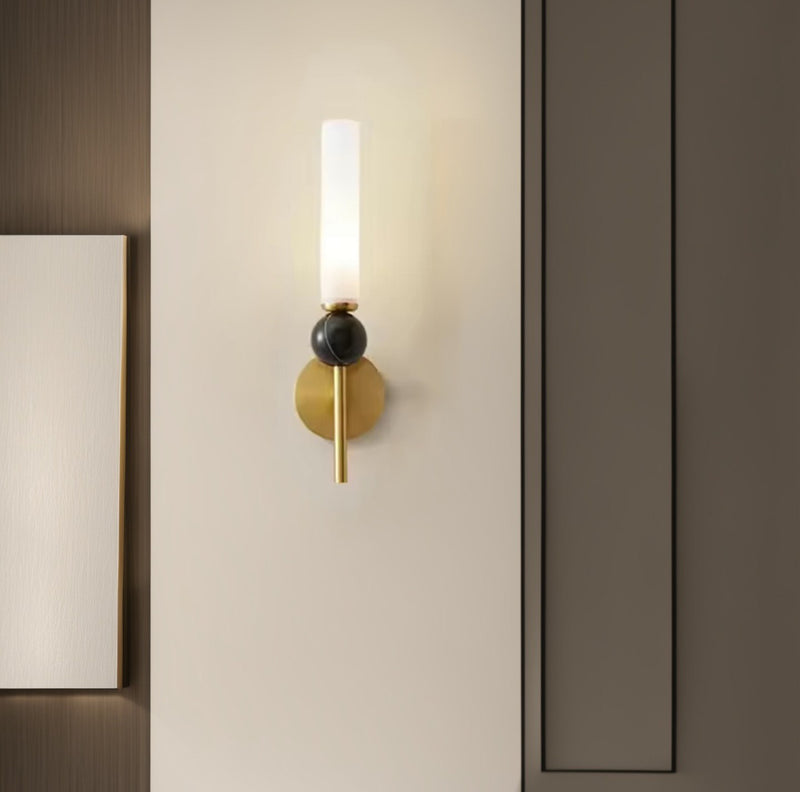 Настінний світильник Candle L100 1xG9 Black + Gold + White 241018-200001215