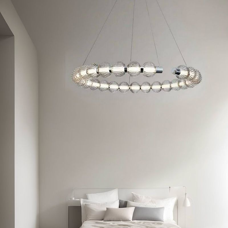 Підвісний світильник Beads grey D650 Led 45W Grey + Black and Chrome 241022-200001230