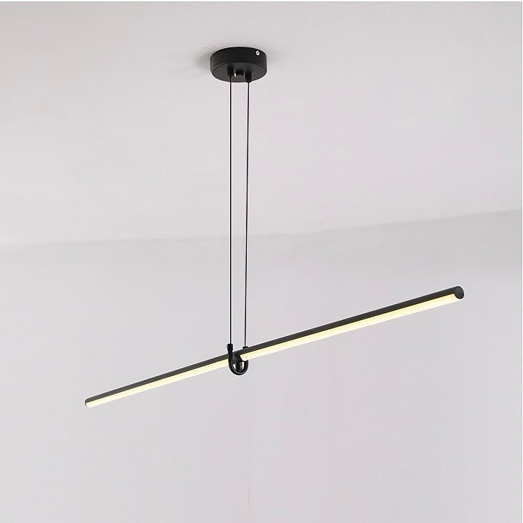 Підвісний світильник Long slim simple L1300 Led 38W 4000K Black 240110-200000709