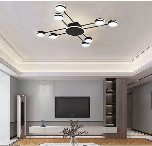 Стельовий світильник Супутник L960 Led 70W 3000K 4000K 6000K Black 240719-200001041
