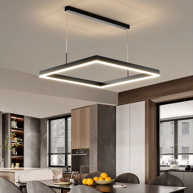 Підвісний світильник Square D600 Led 53W 3000K 4000K 6000K Black 250218-200001513