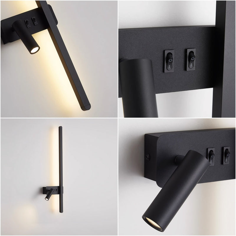 Настінний світильник Strong line spot H620 Led 15W 3000K 4000K 6000K Black 241210-200001317