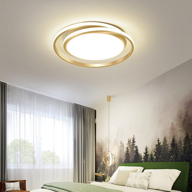 Стельовий світильник Ceiling Gold D500 Led 40W 3000K 4000K 6000K Gold 240576-200000911