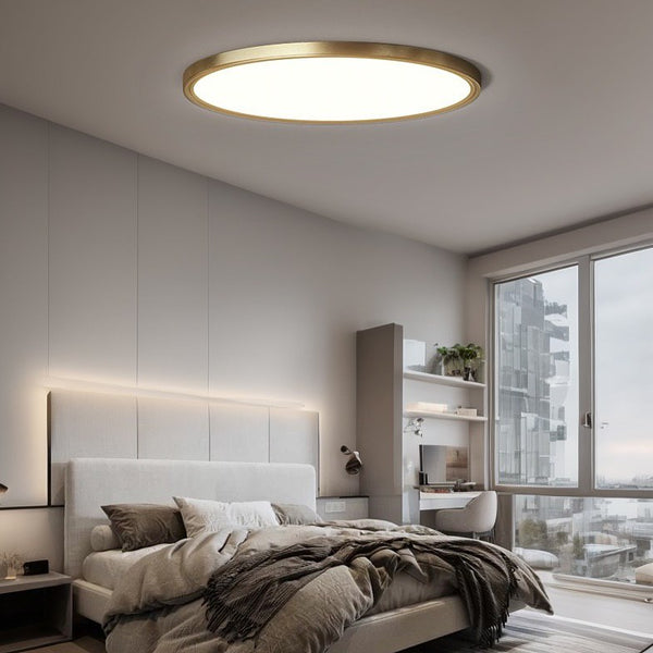 Стельові світильники Ceiling Ultra slim H25 3000K 4000K 6000K  D300 Led 18W / D400 Led 24W / D500 Led 36W Gold 241210-200001318