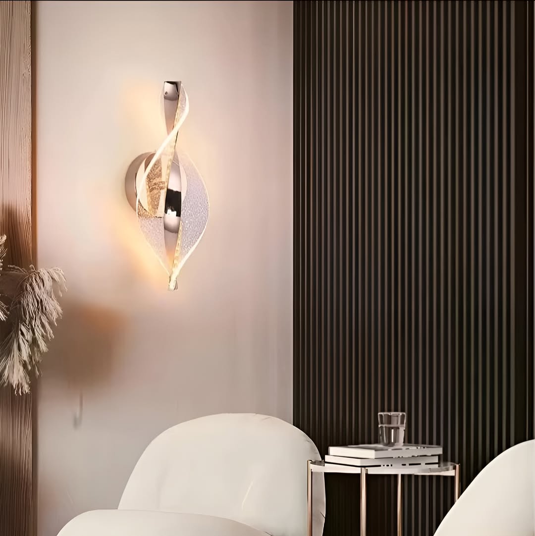 Настінний світильник Spiral jellyfish H-31см Led 11W 4000K Silver 250635-200001683