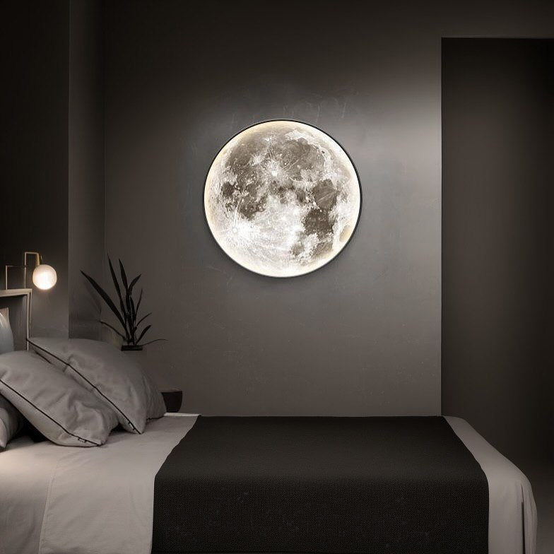 Настінні світильники Moon ceiling lamp D260 Led 24W / D400 Led 48W / D500 Led 72W 3000K 4000K 6000K Black 250376-200001590