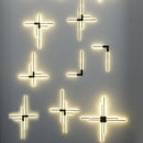 Настінний світильник Geometry shapes lamp L1200 Led 31W 4000K Black / Gold 230918-200000376