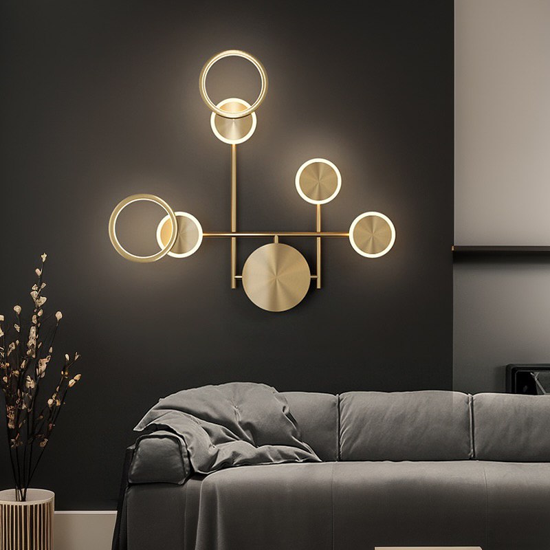 Настінний світильник Molecular L620 Led 28W Gold 250219-200001456