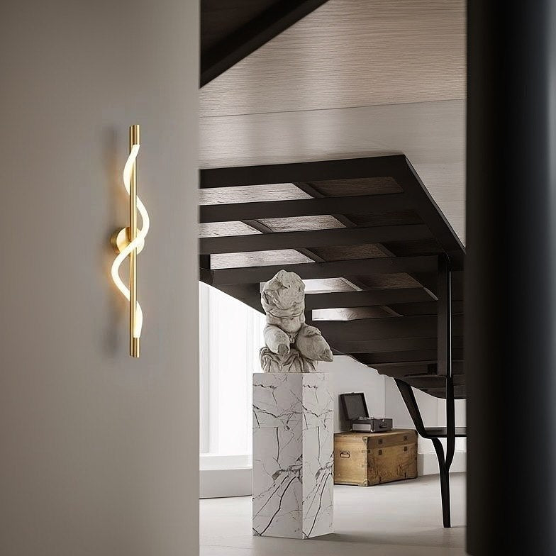 Настінний світильник Rope wall H560 Led 15W Gold + White 241222-200001333