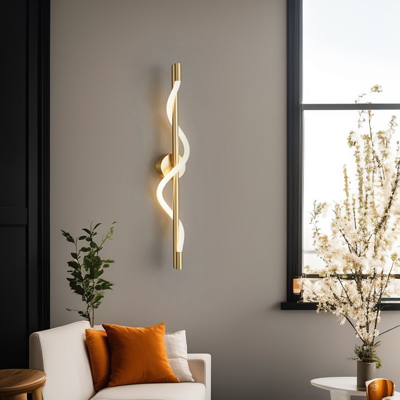 Настінний світильник Rope wall H560 Led 15W Gold + White 250122-200001367