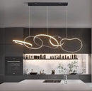 Підвісний світильник Led 5 Circle L1200 Led 80W 3000K 4000K 6000K Black 250122-200001365