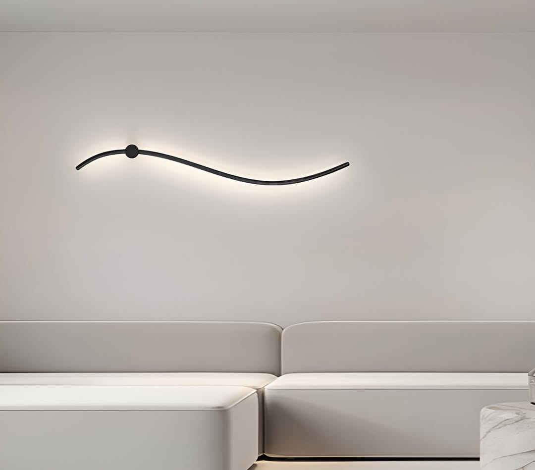 Настінний світильник Wave line light L-60см Led 12W 3000K Black 250691-200001655