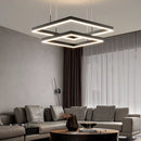 Підвісний світильник Square D600 + D400 Led 60W 3000K 4000K 6000K Black 250218-200001512
