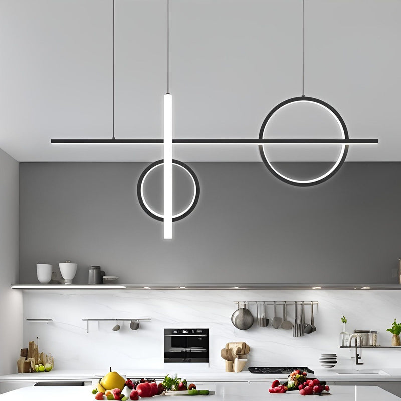 Підвісний світильник Black ideal geometry L1000 Led 55W 3000K 4000K 6000K Black 241010-200001104