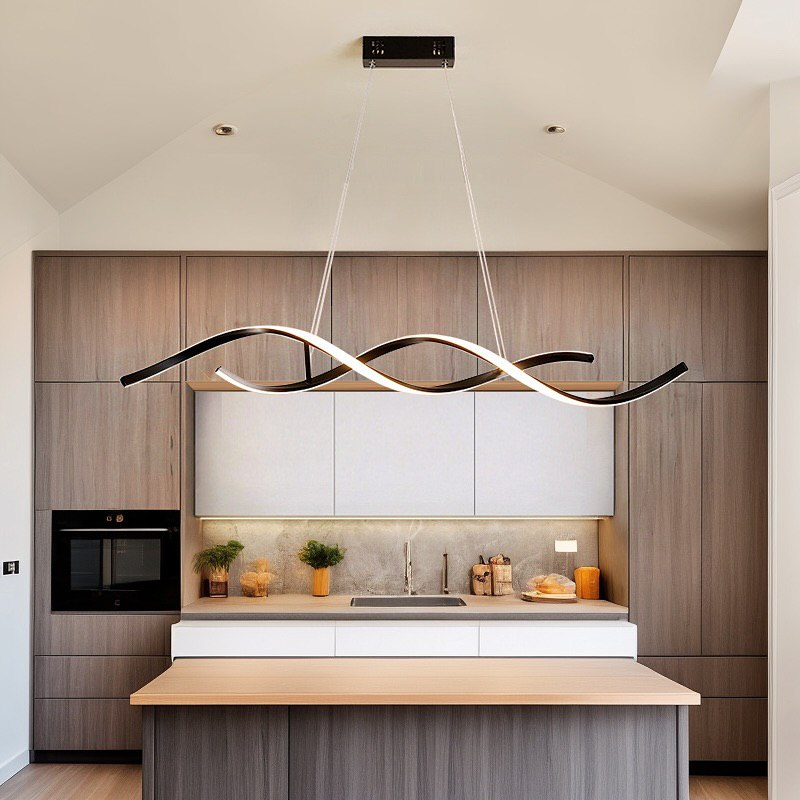 Підвісний світильник Gemo wave led White / Black L1110 Led 35W 3000K 4000K 6000K 240210-200000734