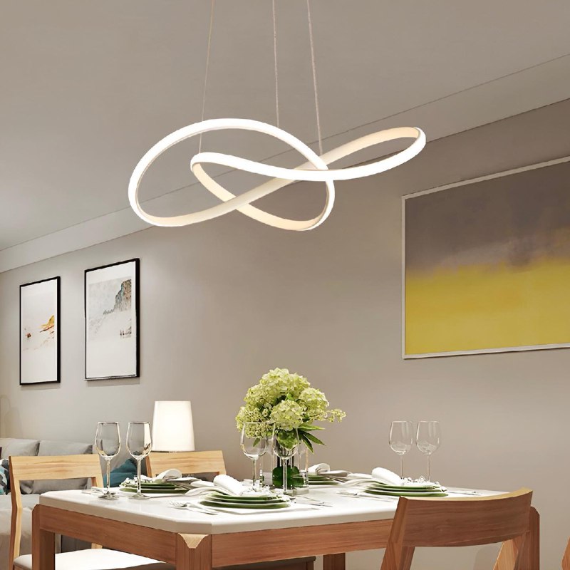 Підвісні світильники Wavy Knot White / Black 4000К D600 Led 40W / D800 Led 47W 231118-200000552