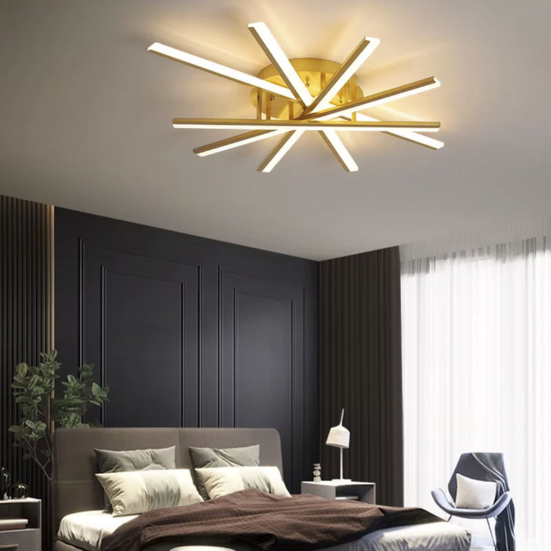 Стельовий світильник Geometry D600 Led 56W 3000K 4000K 6000K Gold 250218-200001485