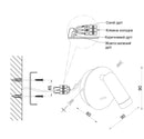 Настінні світильники з вимикачем Spot wall D90 Led 3W 4000K Grey / Coffee / Gold 241036-200001175