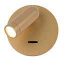 Настінні світильники з вимикачем Spot wall D90 Led 3W 4000K Grey / Coffee / Gold 241036-200001175