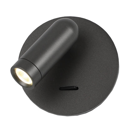 Настінні світильники з вимикачем Spot wall D90 Led 3W 4000K Grey / Coffee / Gold 241036-200001175