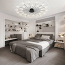 Стельовий світильник Fan lamp H80 D1160 Led 22W 3000K 4000K 6000K Black + Gold 250118-200001406