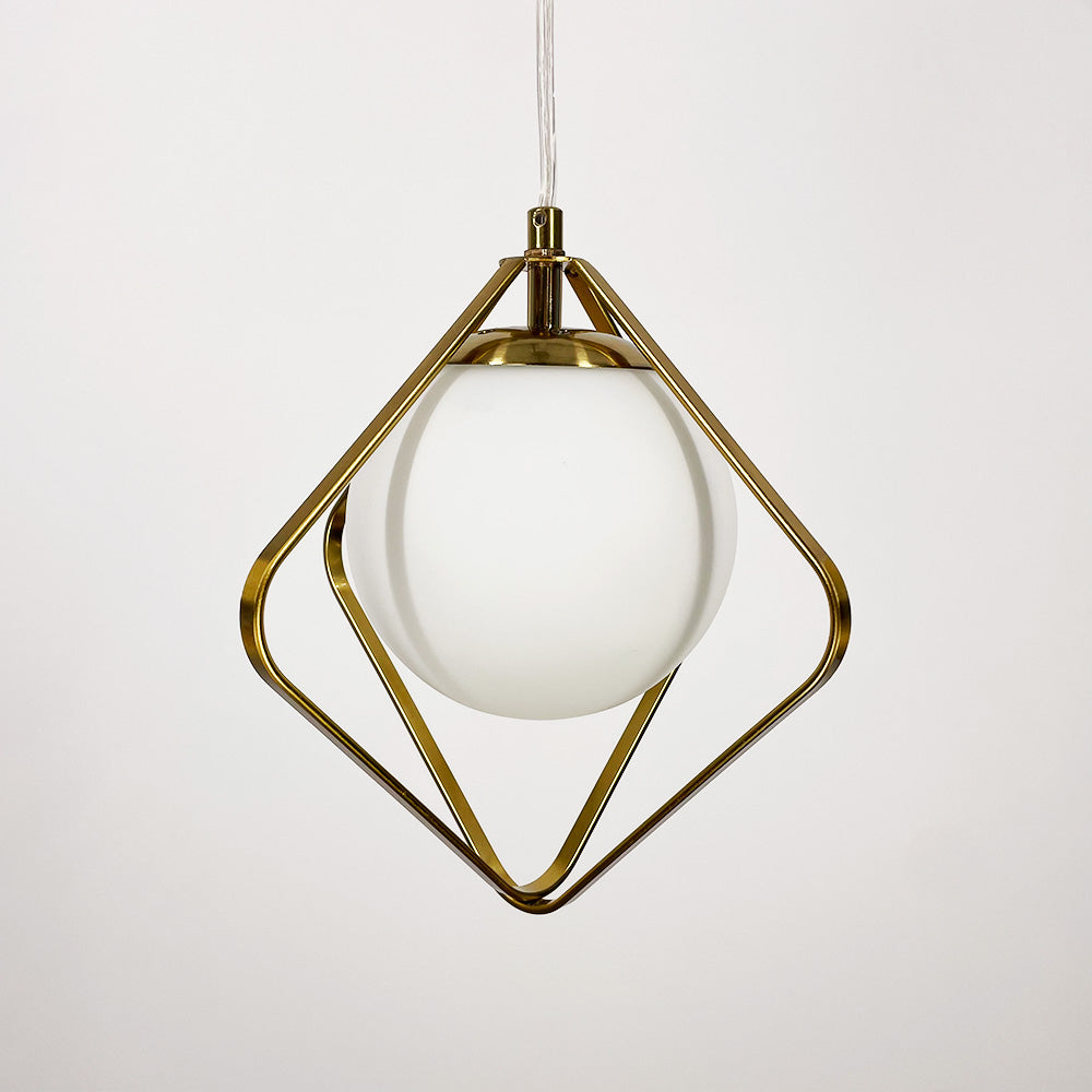Підвісний світильник Romb bollo D220 1xE27 Gold + White 250118-200001419