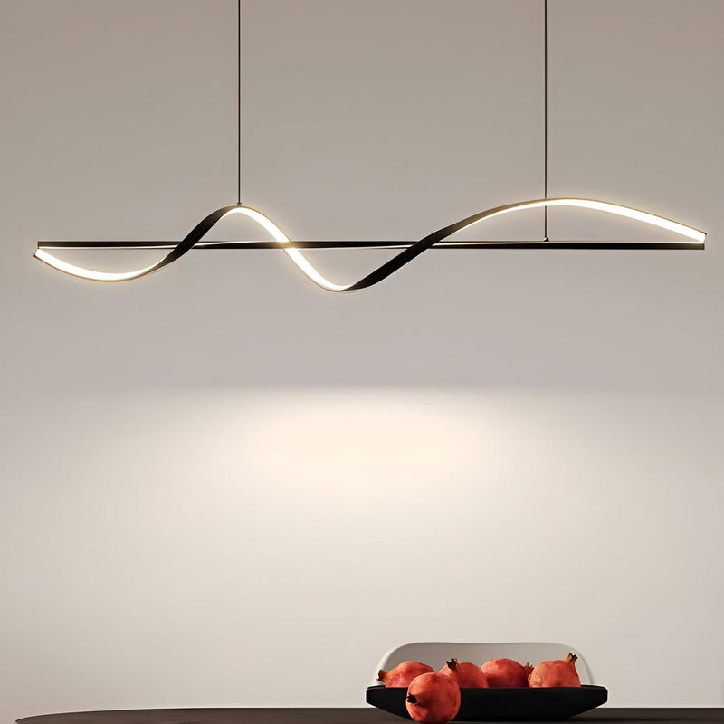 Підвісний світильник Wave gemo L-100см Led 25W 3000K 4000K 6000K Black 250619-200001663