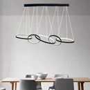 Підвісний світильник  Chain Lamp Wavy rings L1500 Led 65W 4000K Black 231235-200000600