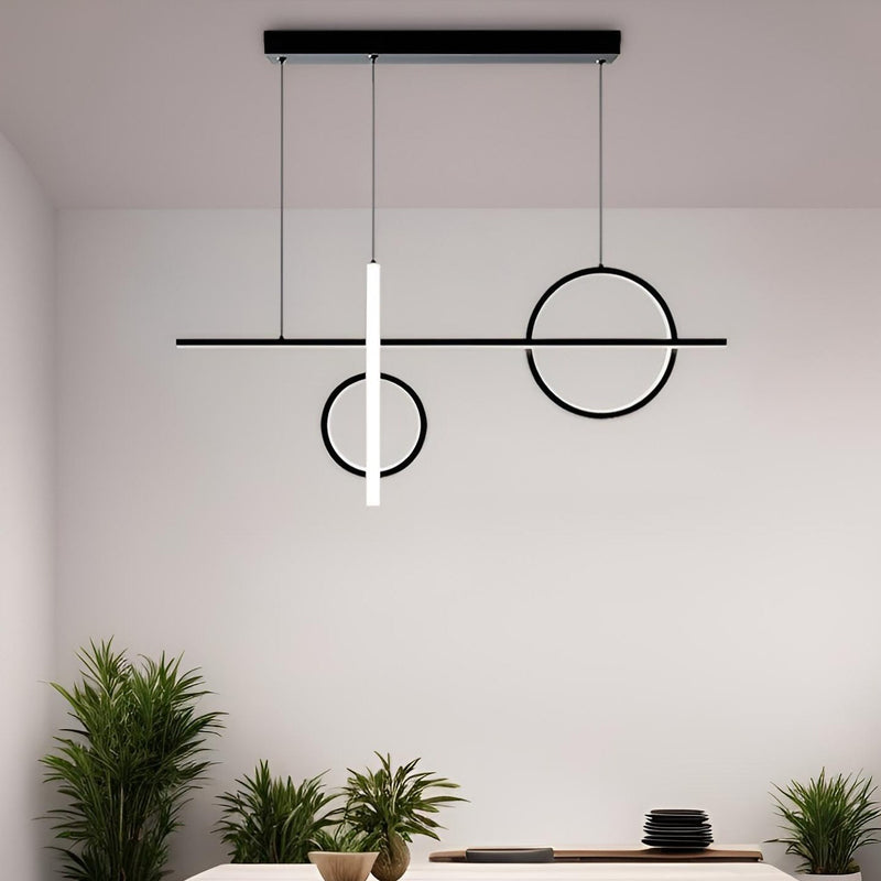 Підвісний світильник Black ideal geometry L1000 Led 55W 3000K 4000K 6000K Black 241010-200001104