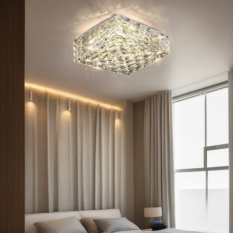 Стельові світильники Gold crystal square H150 Gold / Chrome L400 Led 38W / L520 Led 52W 240622-200000978