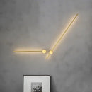Настінні світильники Pipe Pin лінійні Золоті 3500K H600 Led 12W / H700 Led 14W / H900 Led 18W 230720-200000214