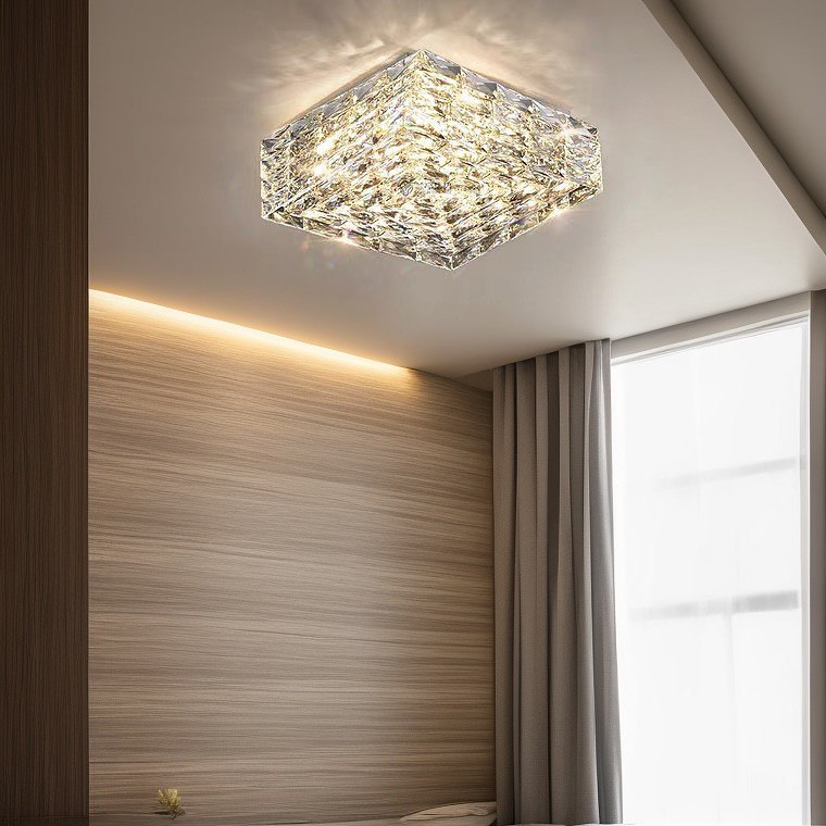 Стельові світильники Gold crystal square H150 Gold / Chrome L400 Led 38W / L520 Led 52W 240622-200000978