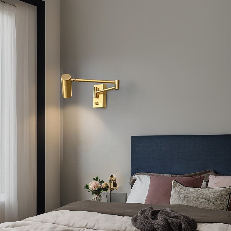 Настінний світильник з вимикачем на корпусі Arm turn gold L500 Led 5W Gold 241210-200001326