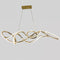 Підвісний світильник Quasar wave L100 led 66W 3000K 4000K 6000K Gold 250122-200001366