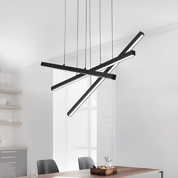 Підвісний світильник Geometry L-80см Led 59W 3000K 4000K 6000K Black 250618-200001679