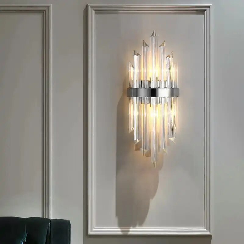Настінні світильники Crystal Jacqueline L530 2xE14 Gold / Chrome 240318-200000771