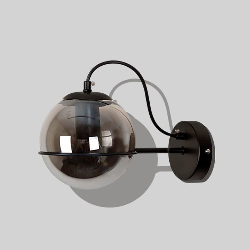 Настінний світильник Bollo D15-см E27 Black + Graphit 250431-200001634