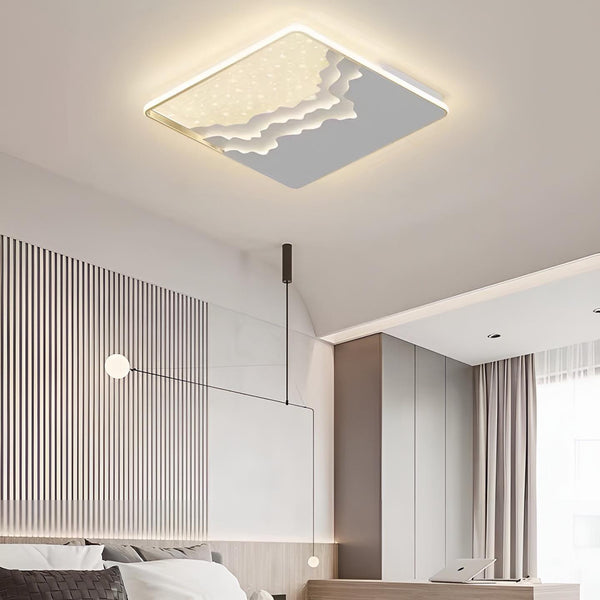 Стельові світильники Mountain sky Square D500 Led 85W 3000K 4500K 6000K Gold + White 230918-200000342