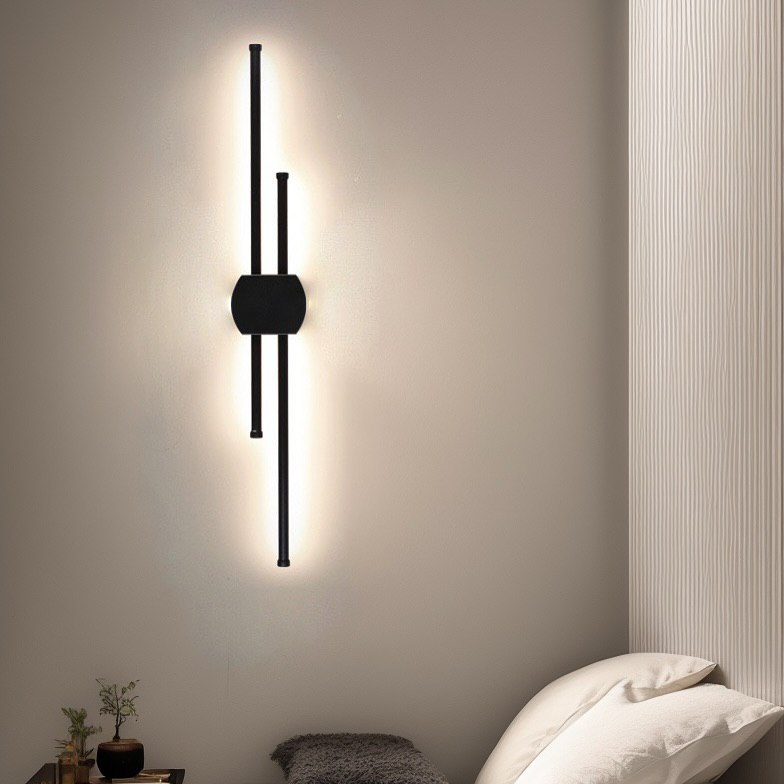 Настінні світильники 2 lines 3000K 4000K 6000K H600 Led 20W / H900 Led 30W / H1200 Led 40W Black 241219-200001310