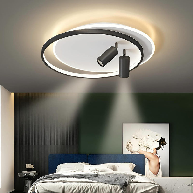 Стельові світильники  Ceiling with spots 3000K 4500K 6000K Black + White D570 Led 30W / D500 Led 37W 231018-200000489