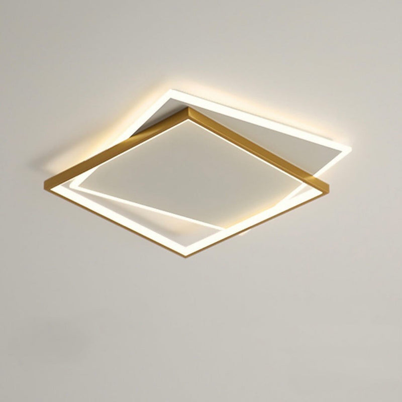 Стельовий світильник Double geometry D500 Led 48W 3000K 4000K 6000K Gold + White 240210-200000747