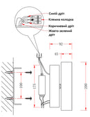 Настінні поворотні світильники Turn wall Lamp L200 Led 5W 4000K Black / White 241036-200001184